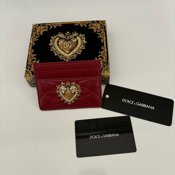 Dolce & Gabbana Devotion Card Case Card Holder Leather - Picture 4 of 10